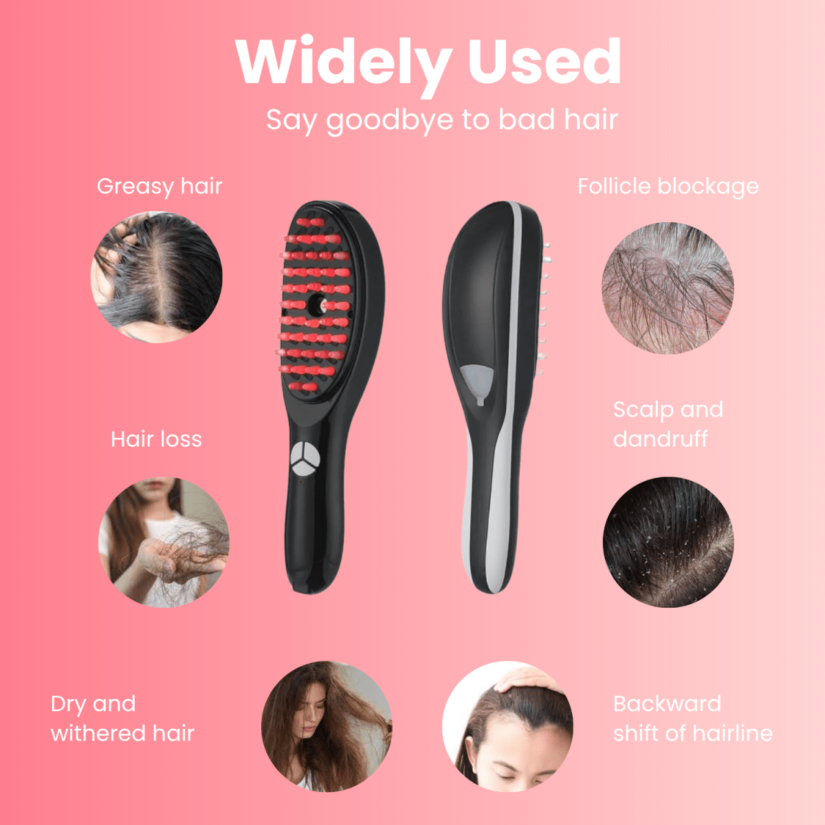 Nuri™ 4 in 1 Hair Therapy Brush - Elanuri