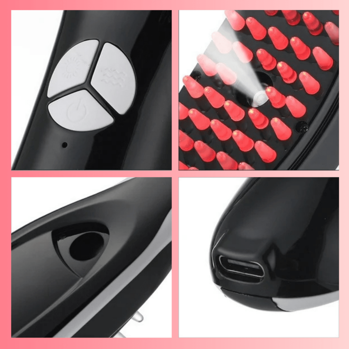 Nuri™ 4 in 1 Hair Therapy Brush - Elanuri